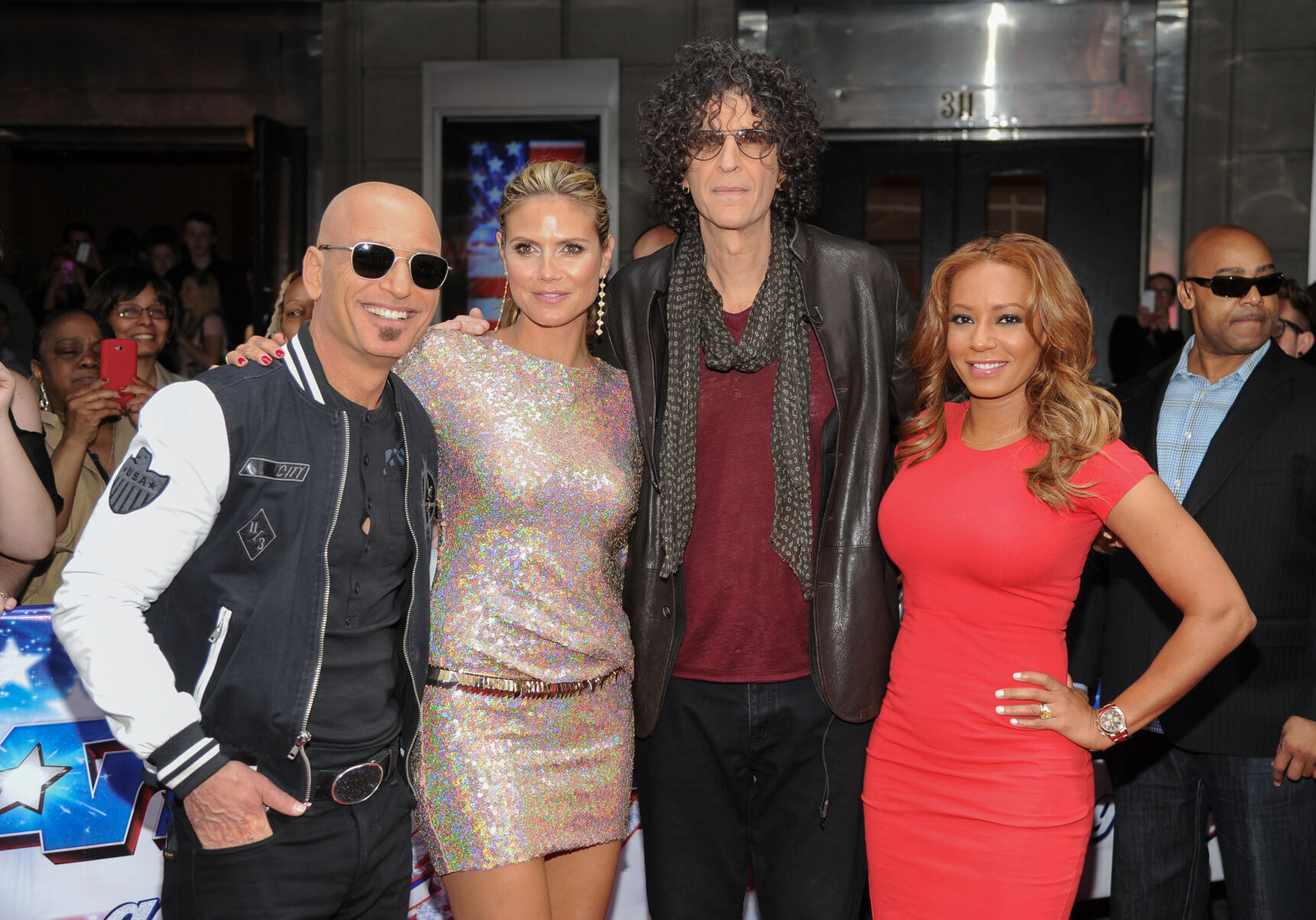 Howie Mandel, Heidi Klum, Howard Stern, Melanie Brown
